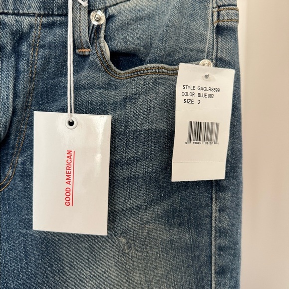 NWT Good American Good Legs Blue Jeans - Picture 2 of 3